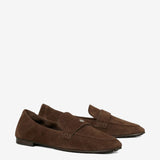 Brown loafer, front view