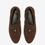 Brown loafer, top view