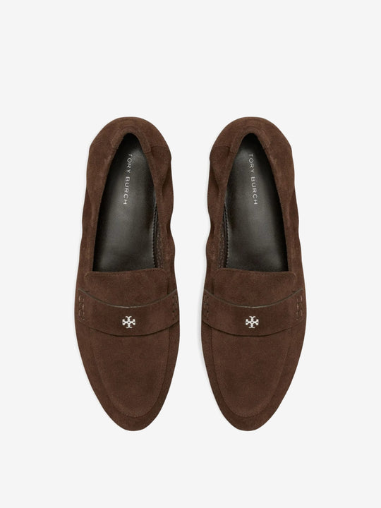 Brown loafer, top view
