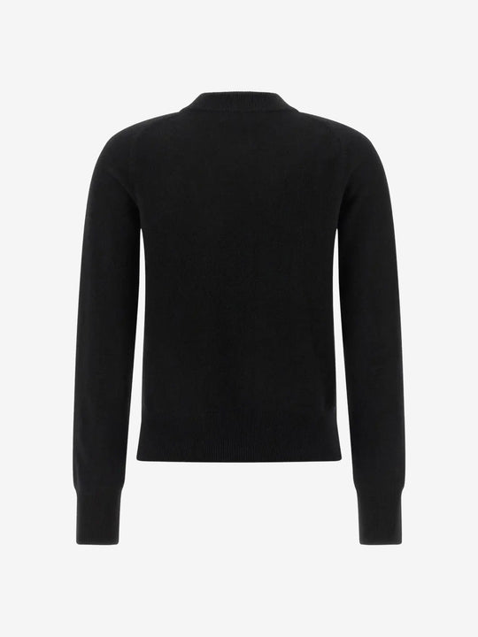 Black sweater,back view