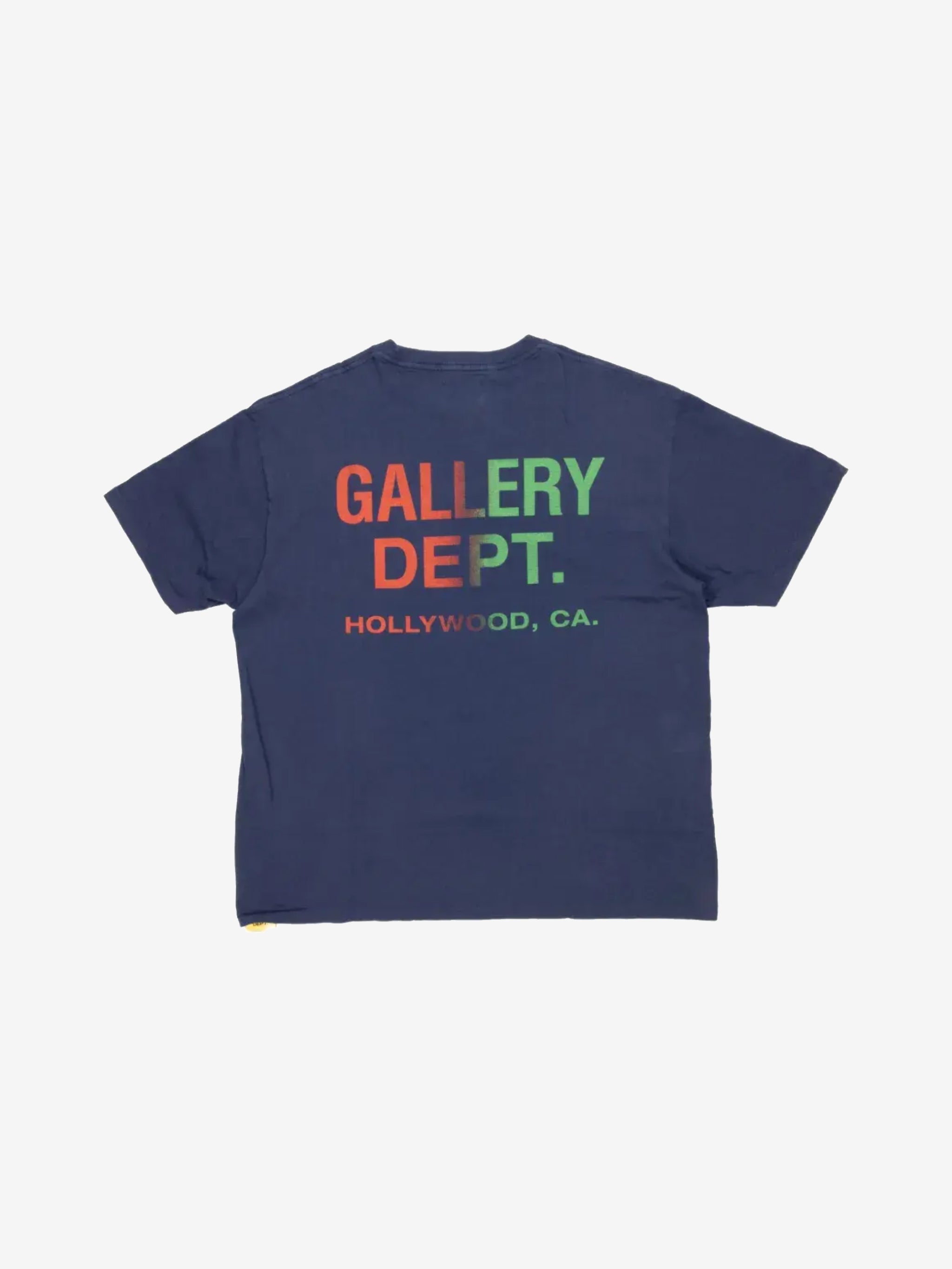 Navy blue t-shirt,back view