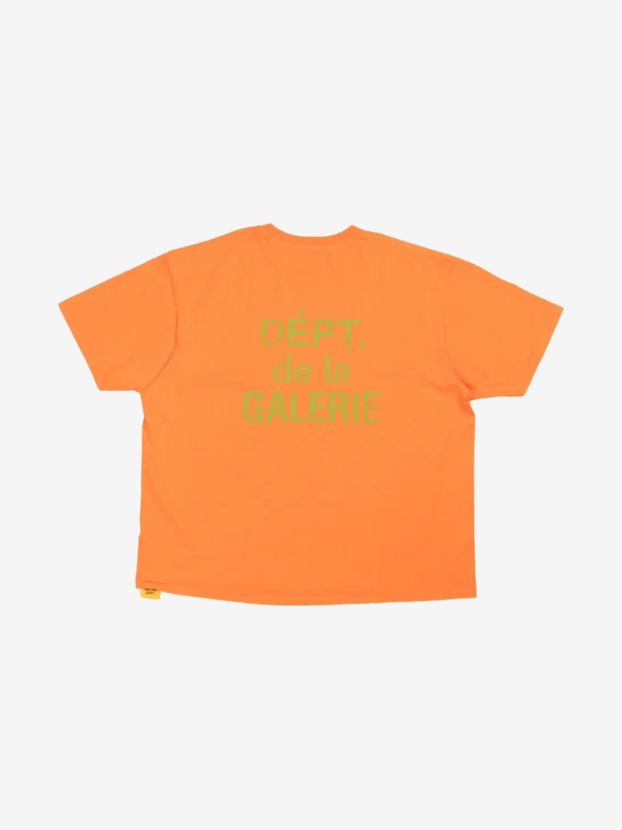Orange t-shirt,back view
