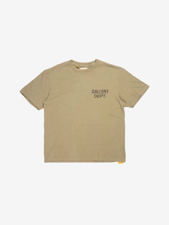 Tan t-shirt, front view