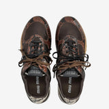 MIU MIU - Women Python Print Sneakers
