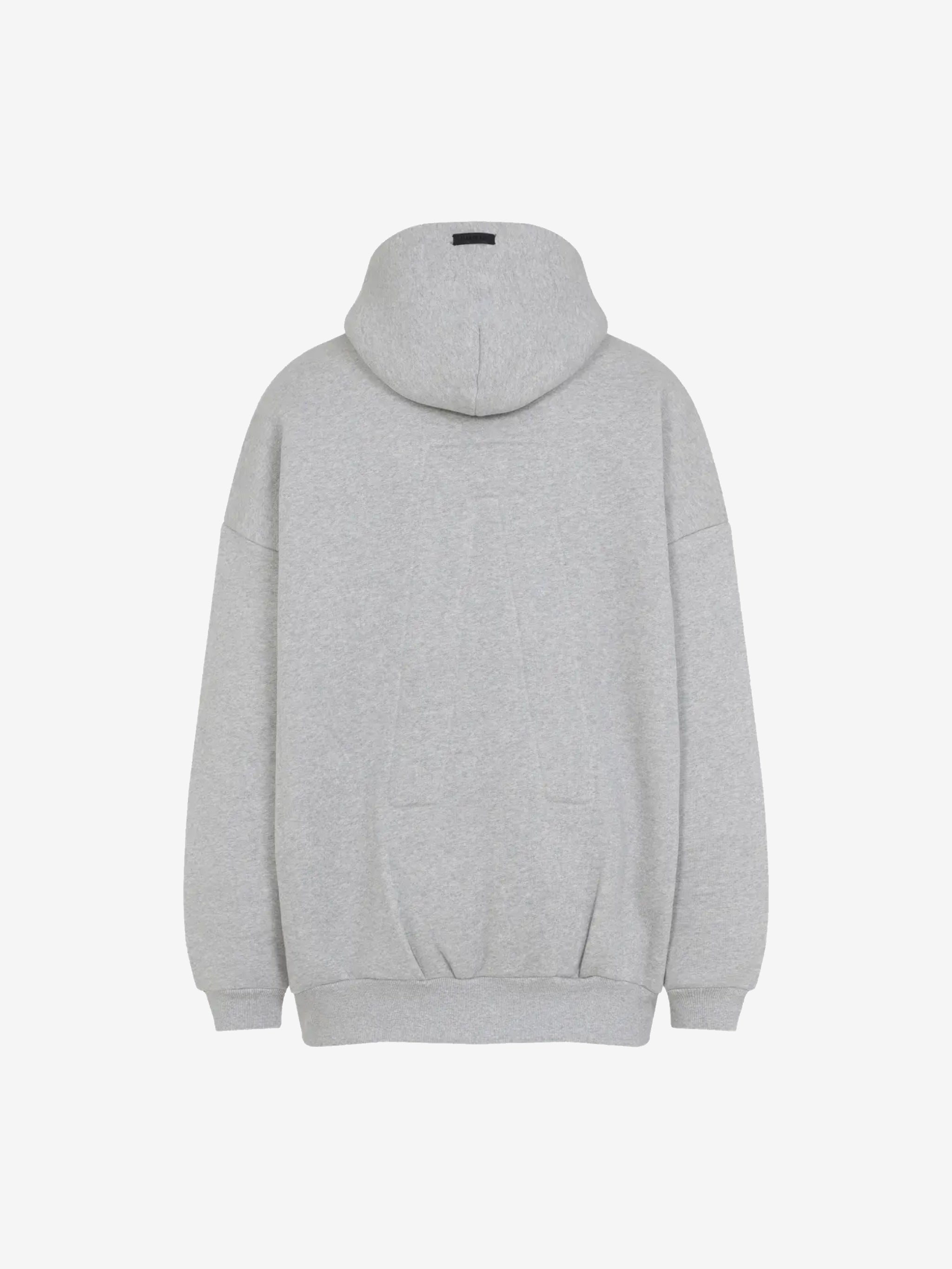 Gray hoodie,back view