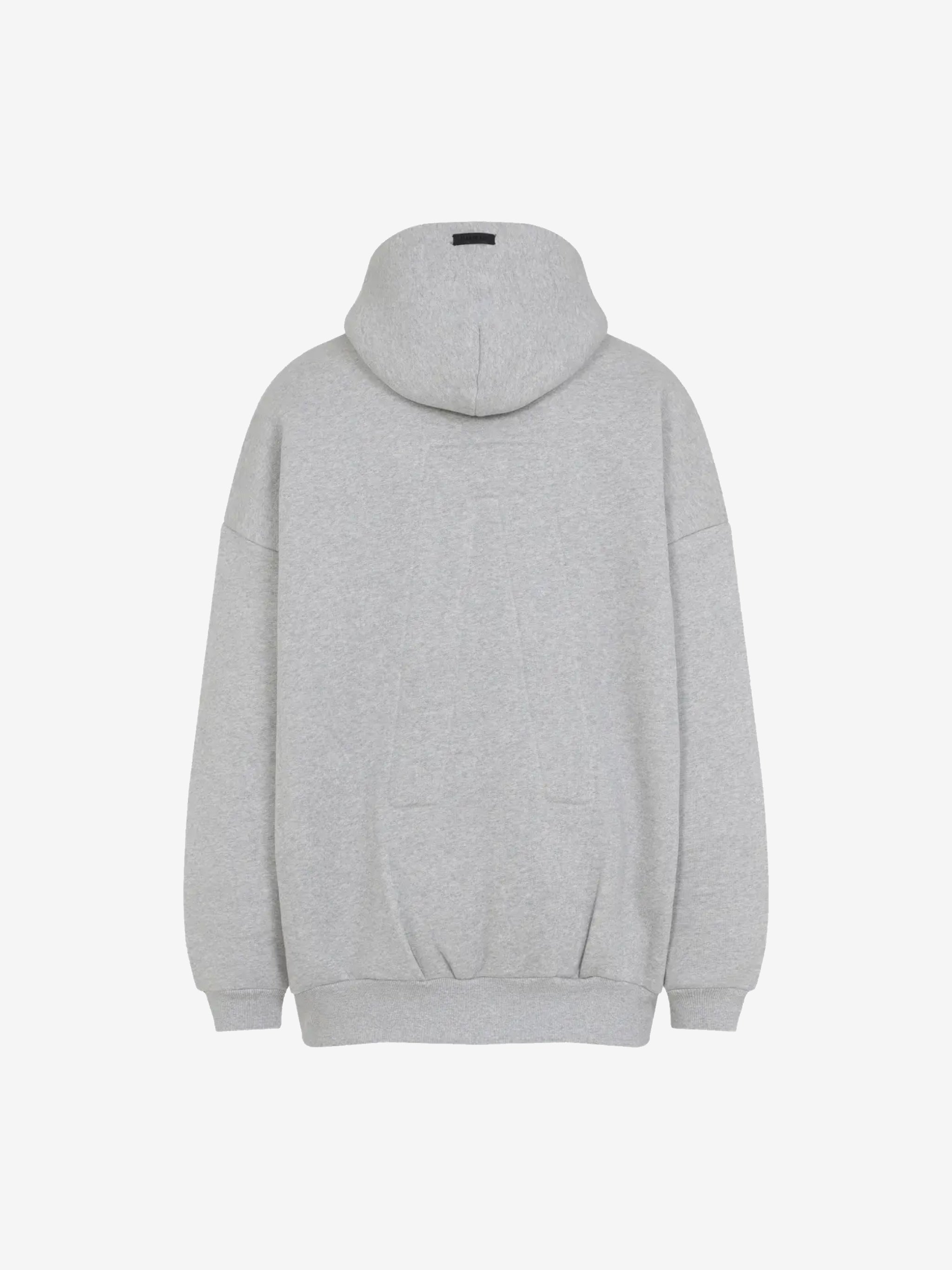 Gray hoodie,back view