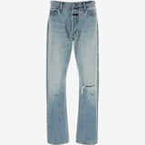Blue jeans, front view