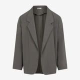 Grey blazer, front view