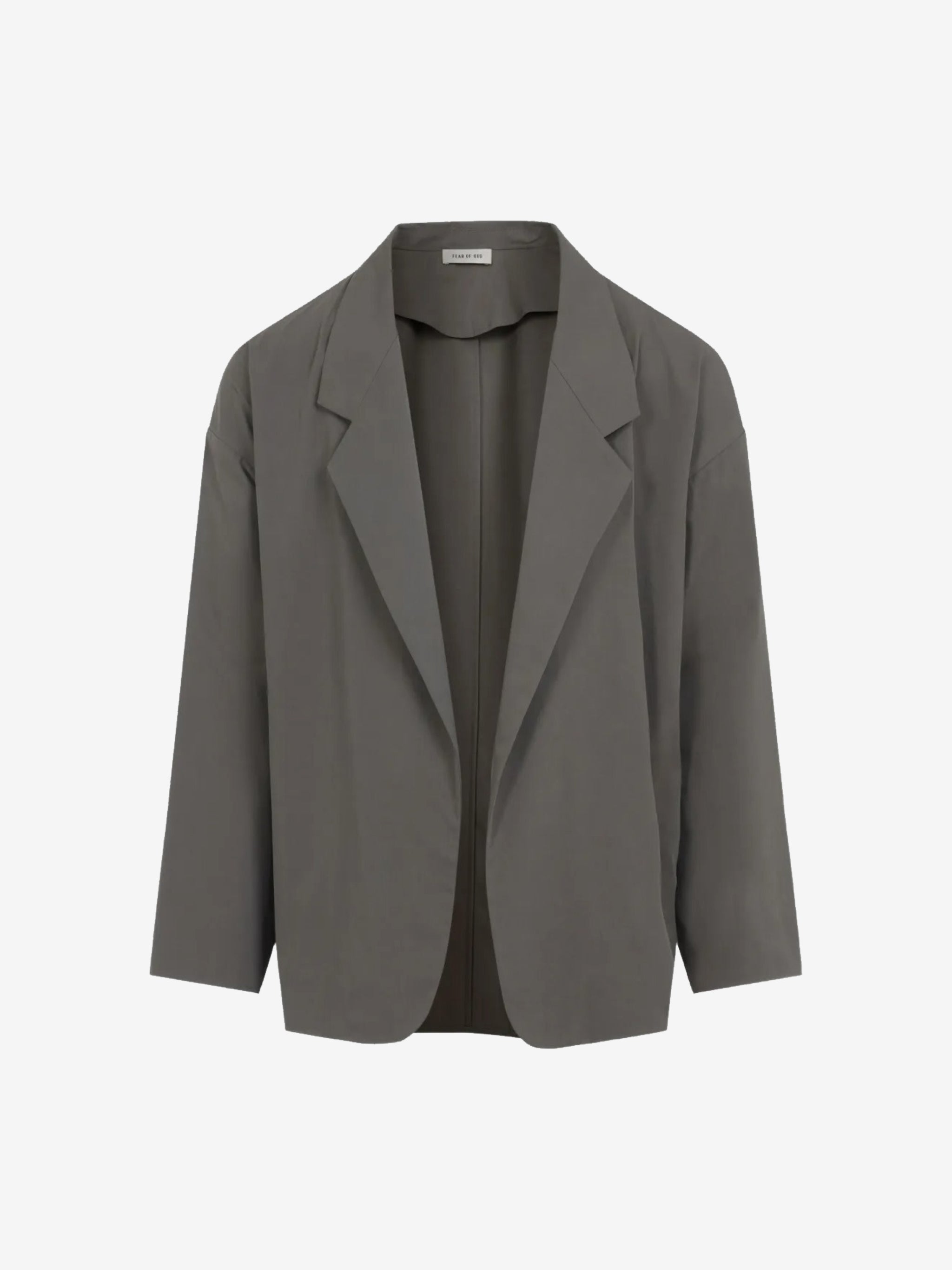 Grey blazer, front view