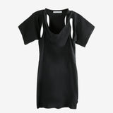 Black dress, front view