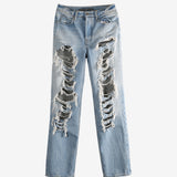 Blue jeans, front view