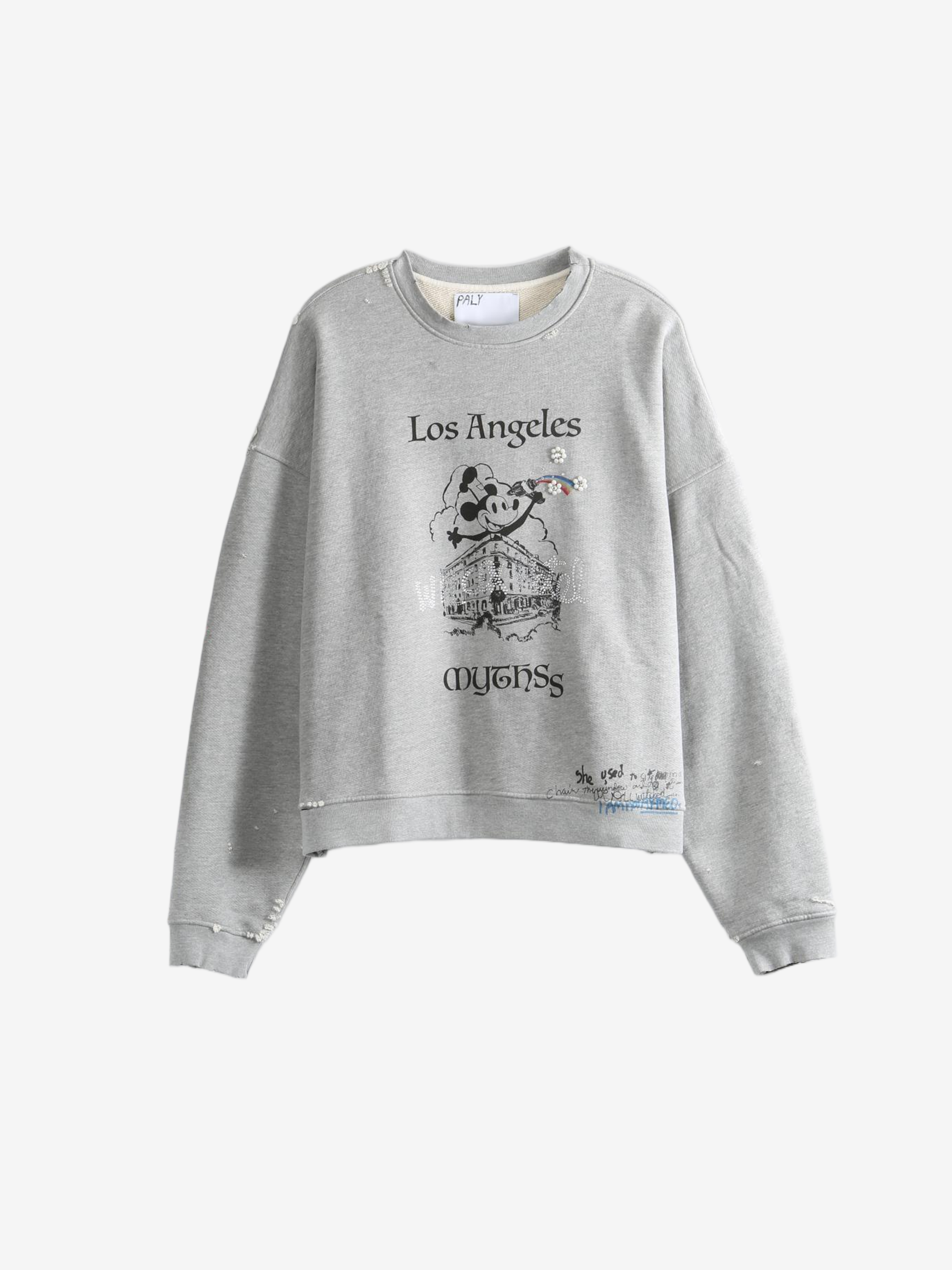 Grey hoodie, front view