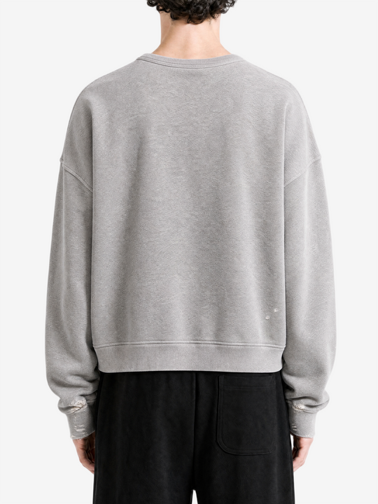  Grey hoodies worn by a person, showing the hoodies  fit