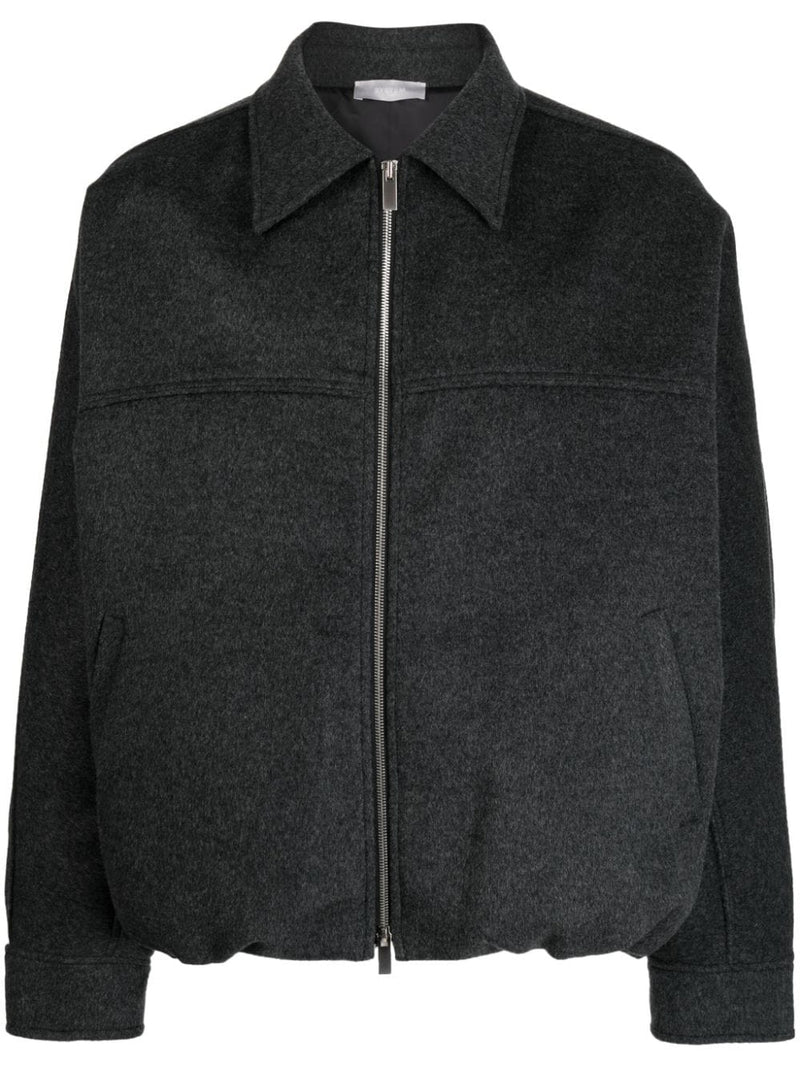 SYSTEM Men Wool Zip Up Blouson – Atelier New York