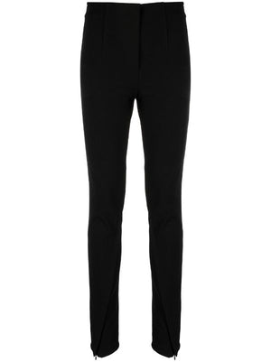 RECTO Women Stretched Twill Zipper Detail Leggings Pants