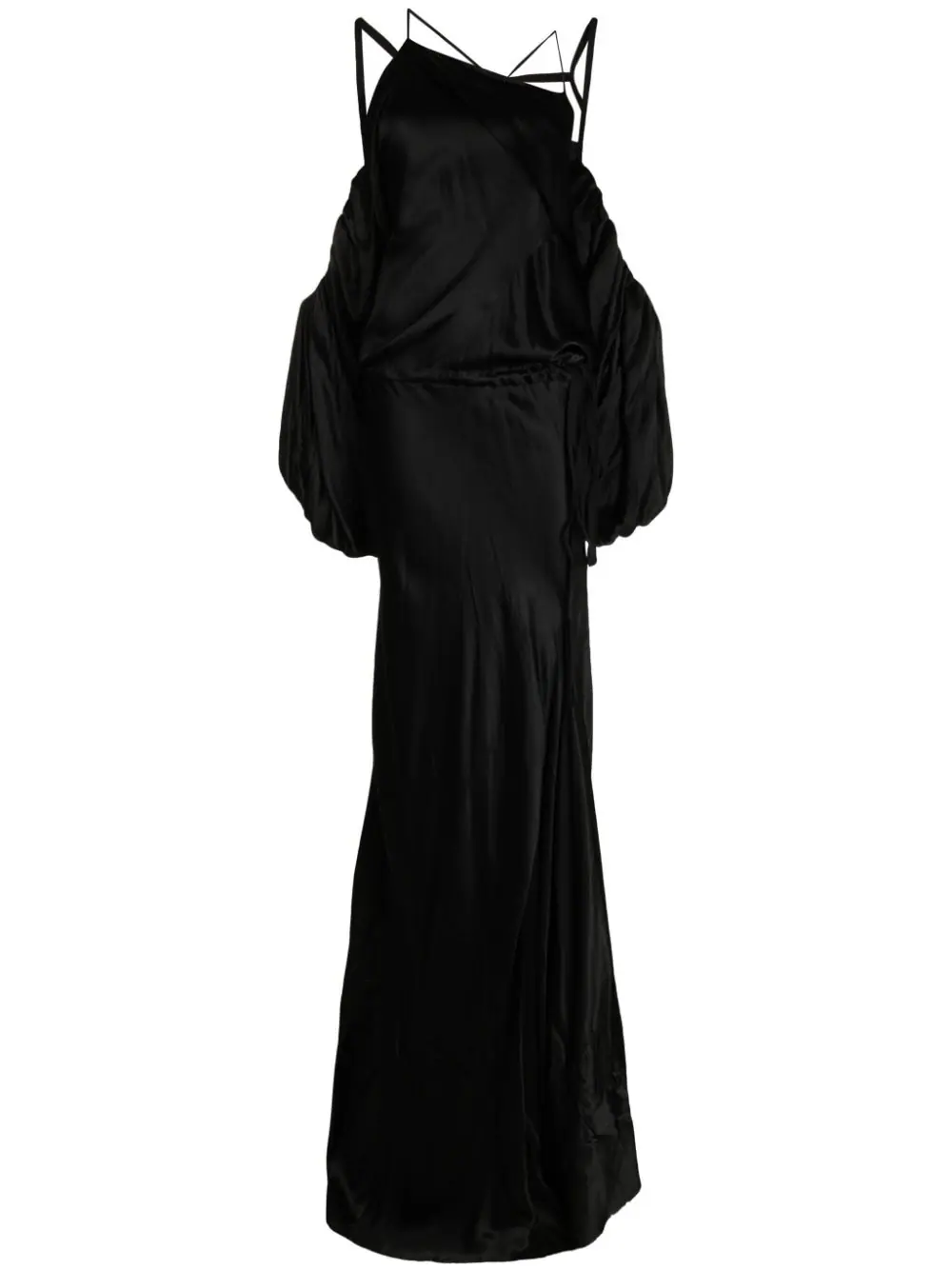 ANN DEMEULEMEESTER WOMEN Ina X-long Asymmetric Flared Dress