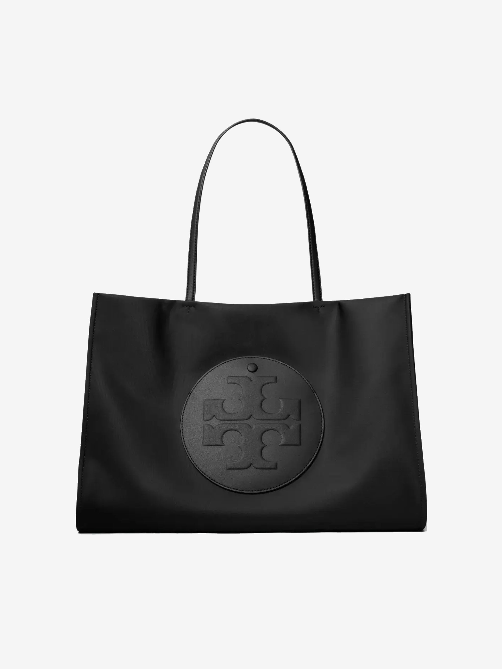 Black tote bag,front view
