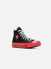 COMME DES GARCONS PLAY X CONVERSE - Red Sole High Top Sneakers