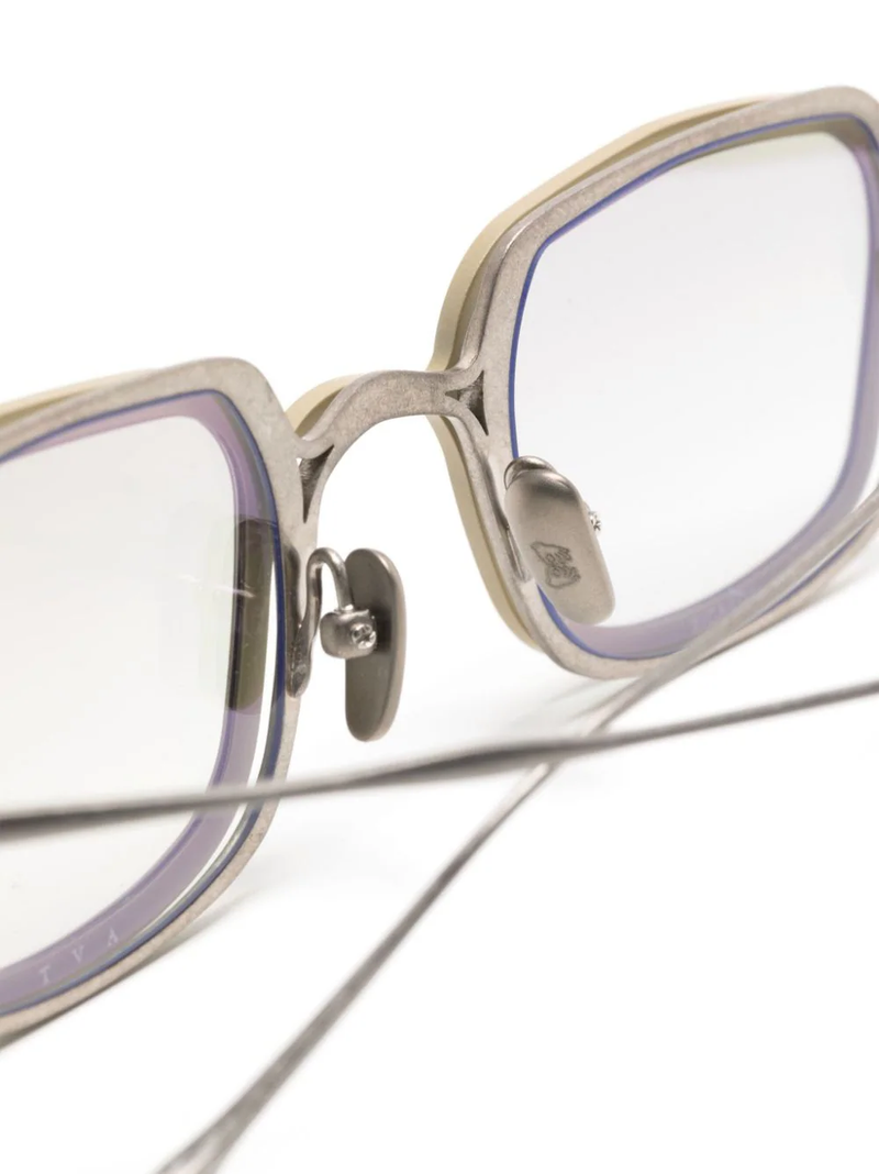 RIGARDS X TVA Vintage Silver (Frame) ×Antique Gold (Clip)x Light Gray (Lens) Sunglasses