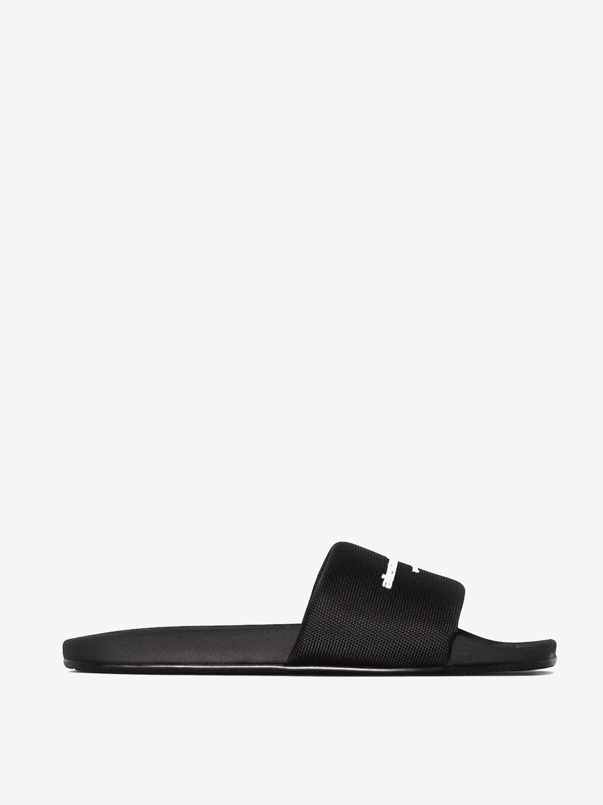 AW Pool Slide in BLACK | alexanderwang® Aw Pool Sandals - Alexander Wang - Nylon - Ivory display picture 1