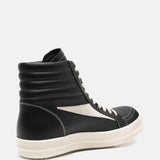 RICK OWENS - Men Leather High Vintage Sneakers