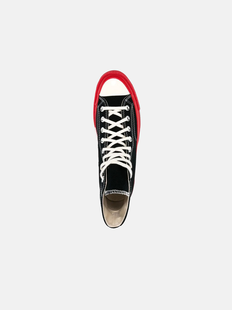 COMME DES GARCONS PLAY X CONVERSE - Red Sole High Top Sneakers