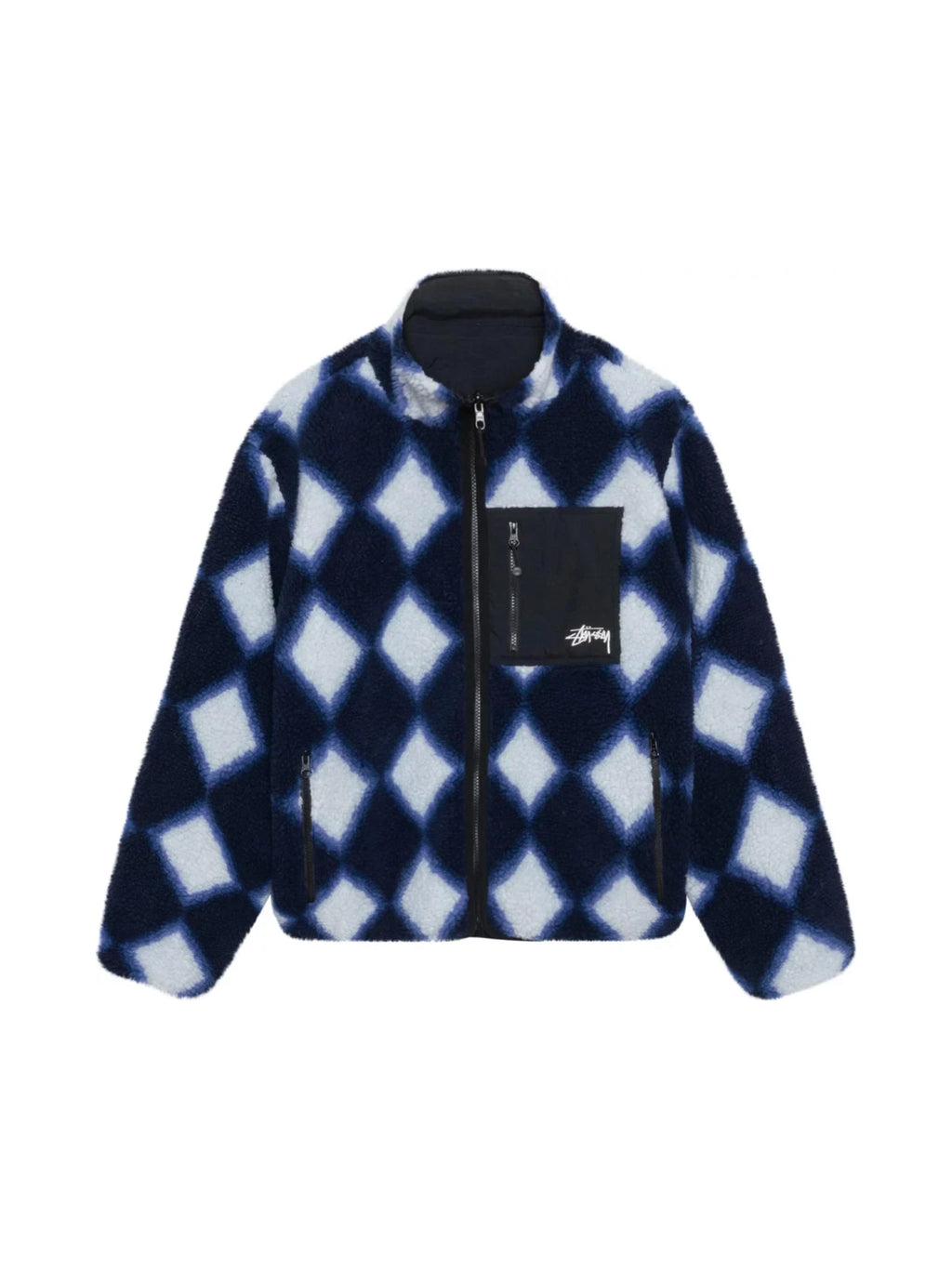 STUSSY - Men Sherpa Reversible Stamp Jacket