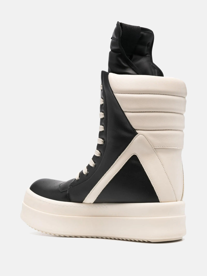 RICK OWENS - Men Scarpe In Pelle - Mega Geobasket Sneakers