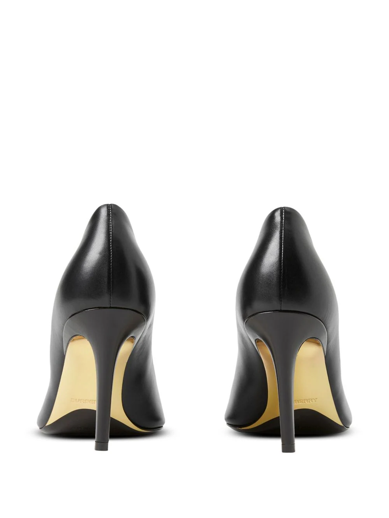 BURBERRY Women Leather Point-Toe Pumps