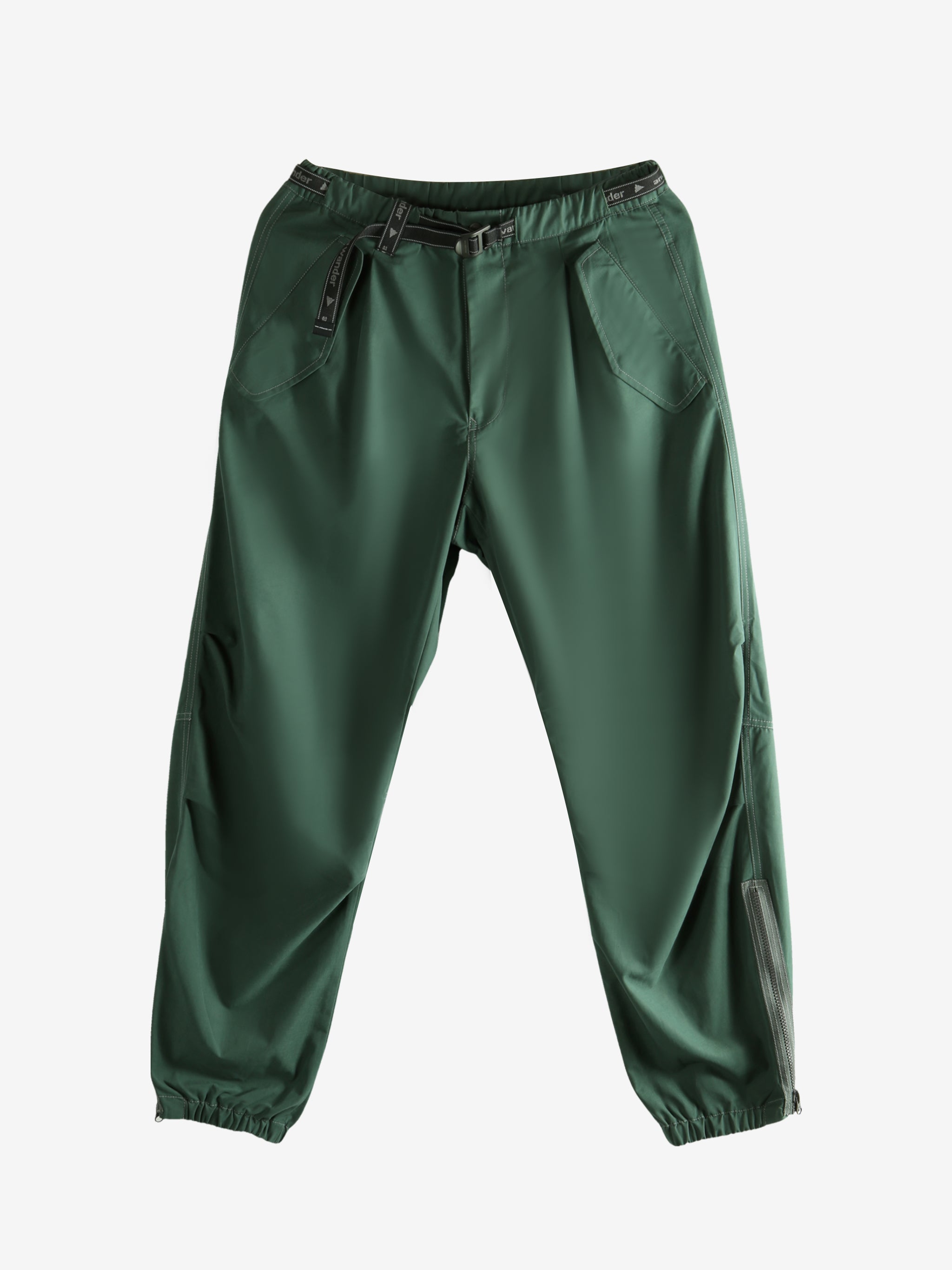 Green pants, front view