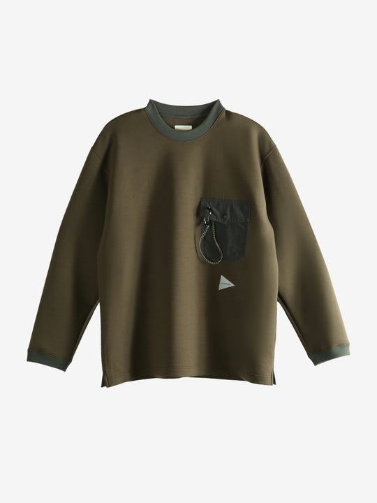 Brown pullover, front view