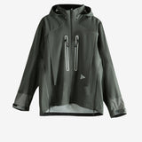 Green coat, front view