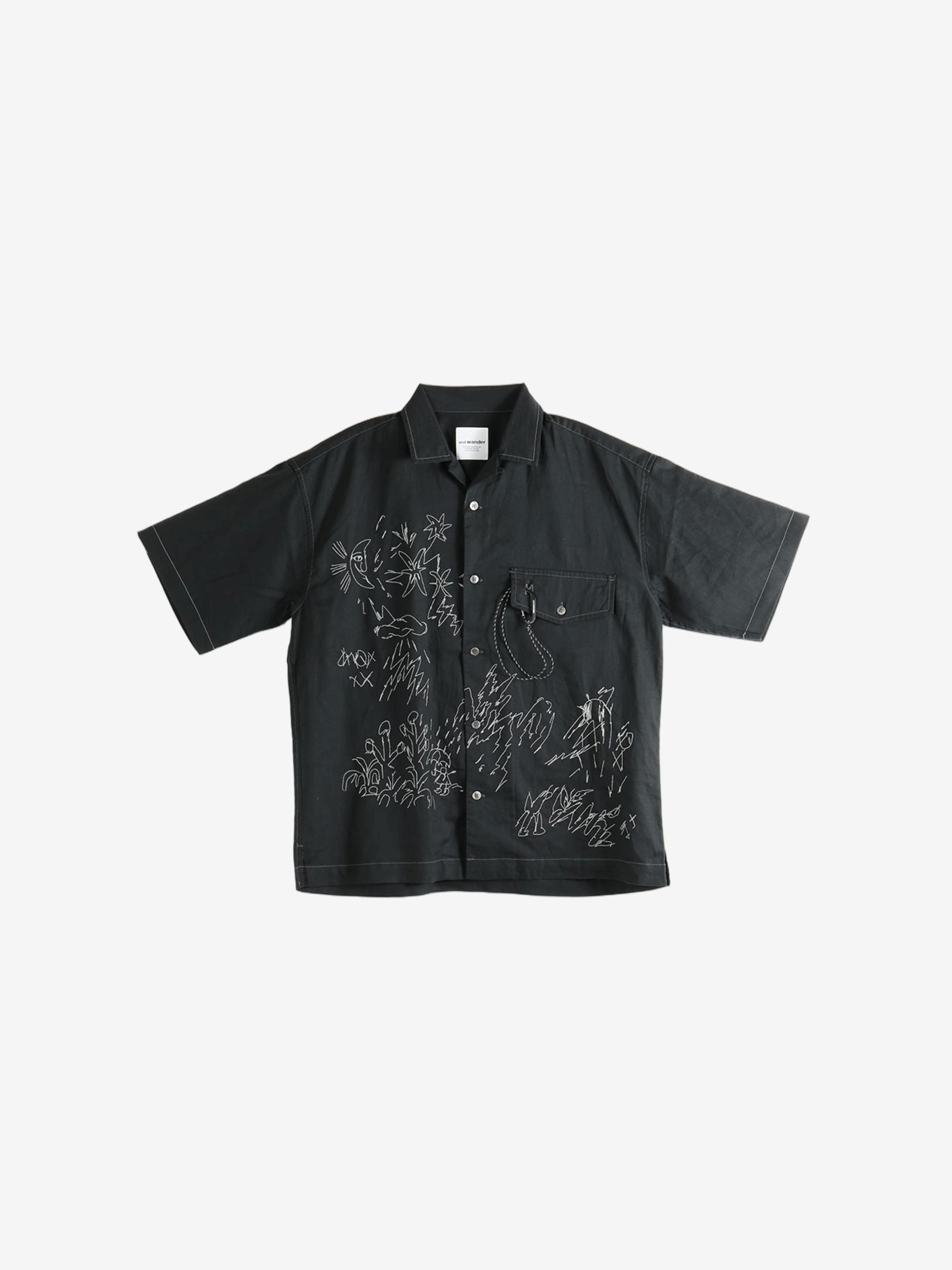 Black shirts, front view