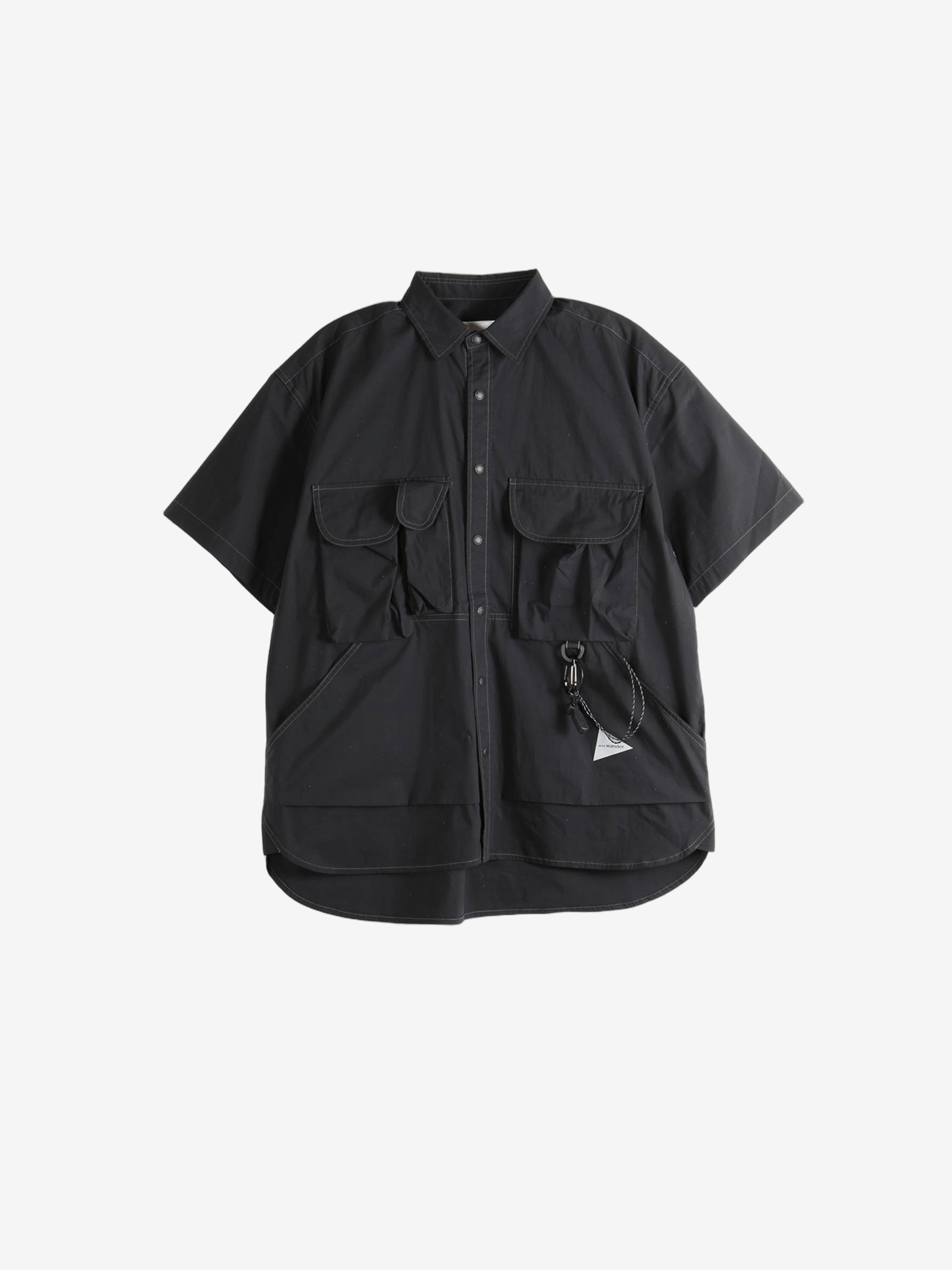 Black shirts, front view
