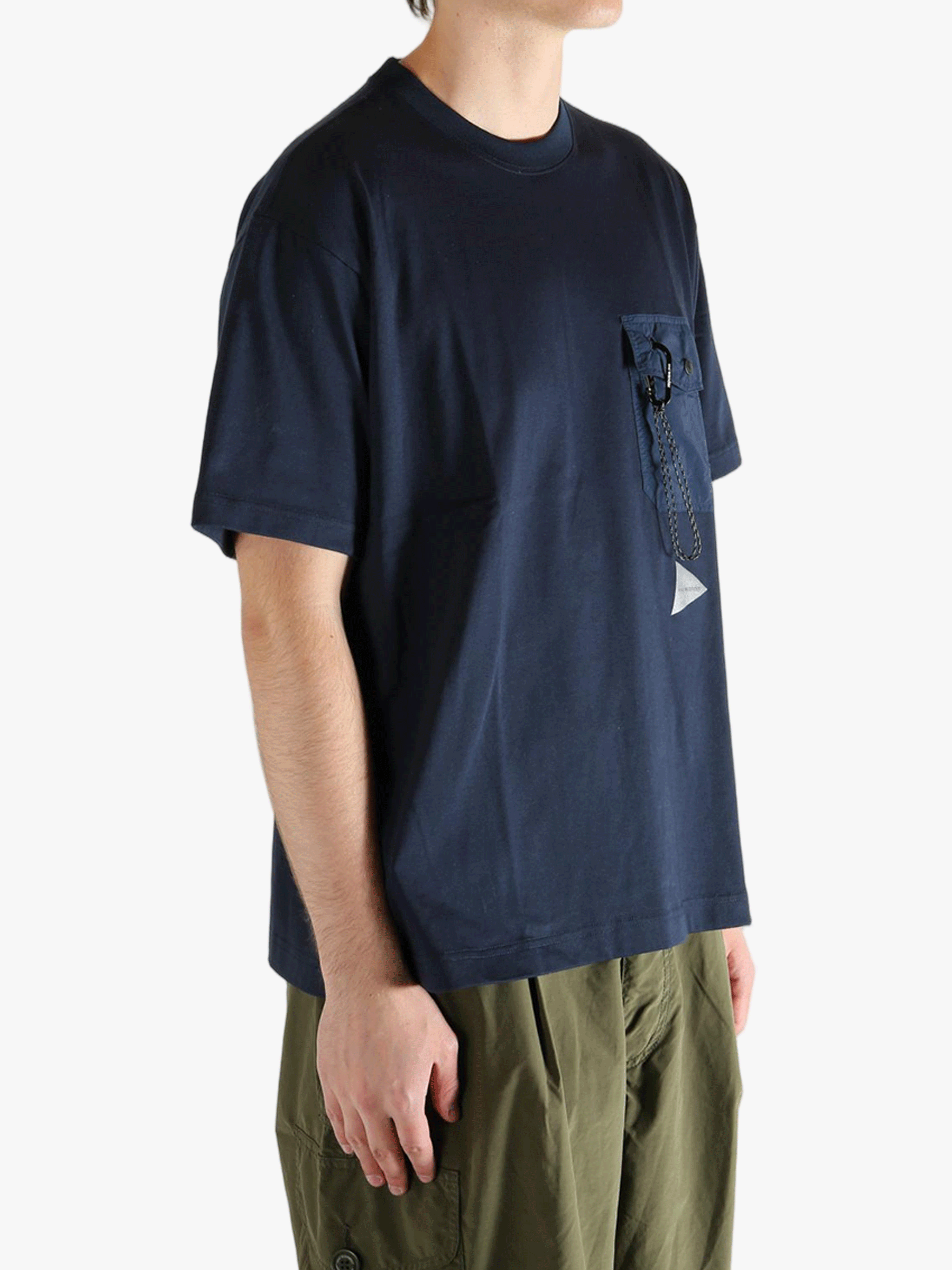 Blue shirt worn by a person, showing the  shirt's fit