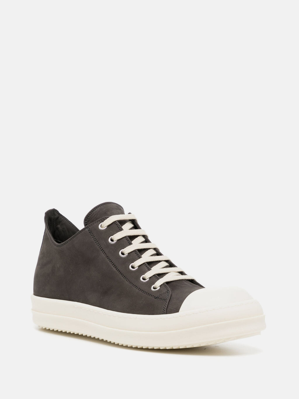 RICK OWENS - Men Leather Low Sneakers