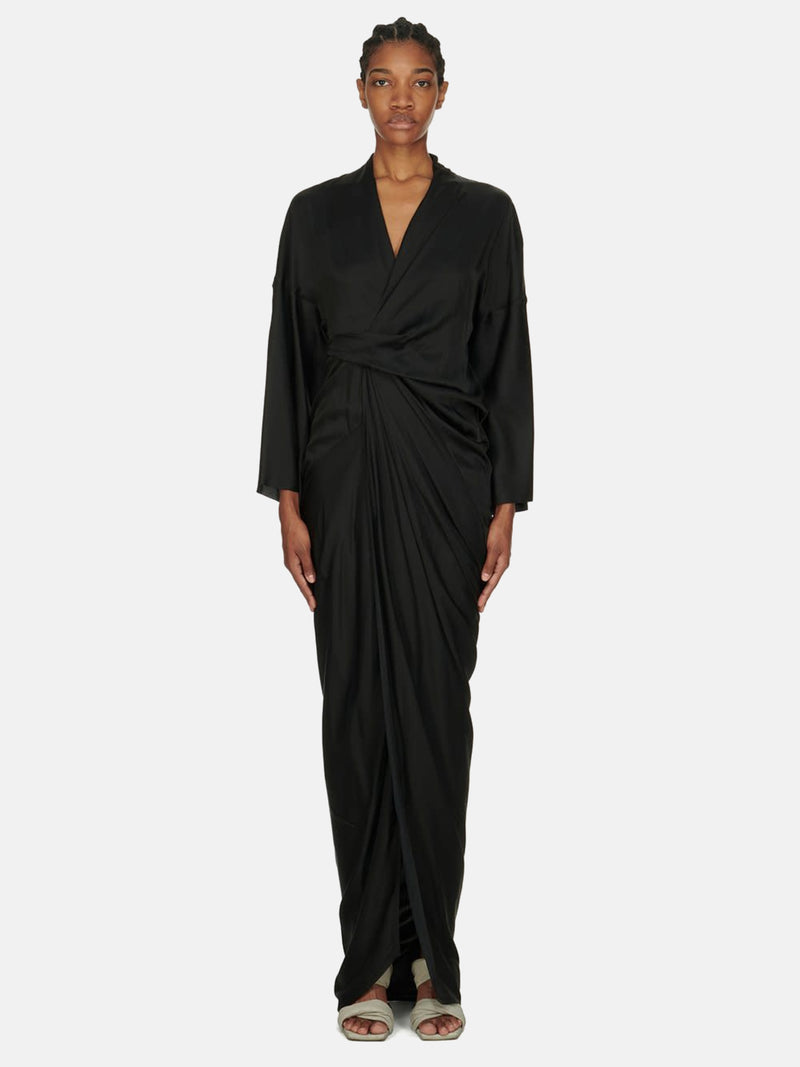 RICK OWENS - Women Wrap Gown Dress