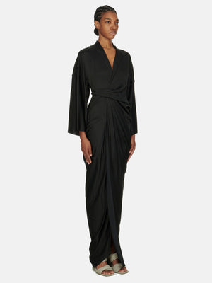 RICK OWENS - Women Wrap Gown Dress