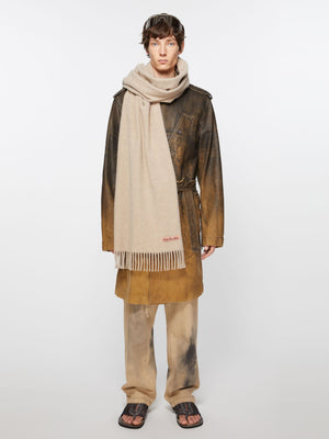 ACNE STUDIOS - Unisex Fringe Oversized Wool Scarf