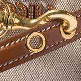 Close up of Tan bag, showing detail