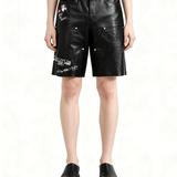 Black shorts worn by a person, showing the shorts fit