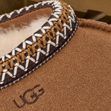 Close up of brown shoes,, showing texture of the suede fabric