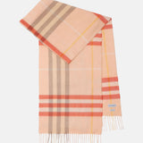 BURBERRY - Unisex Large Check Cashmere Scarf