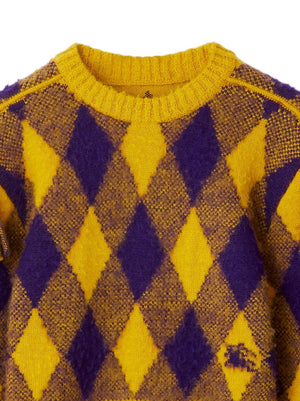 BURBERRY Women Argyle Wool Sweater