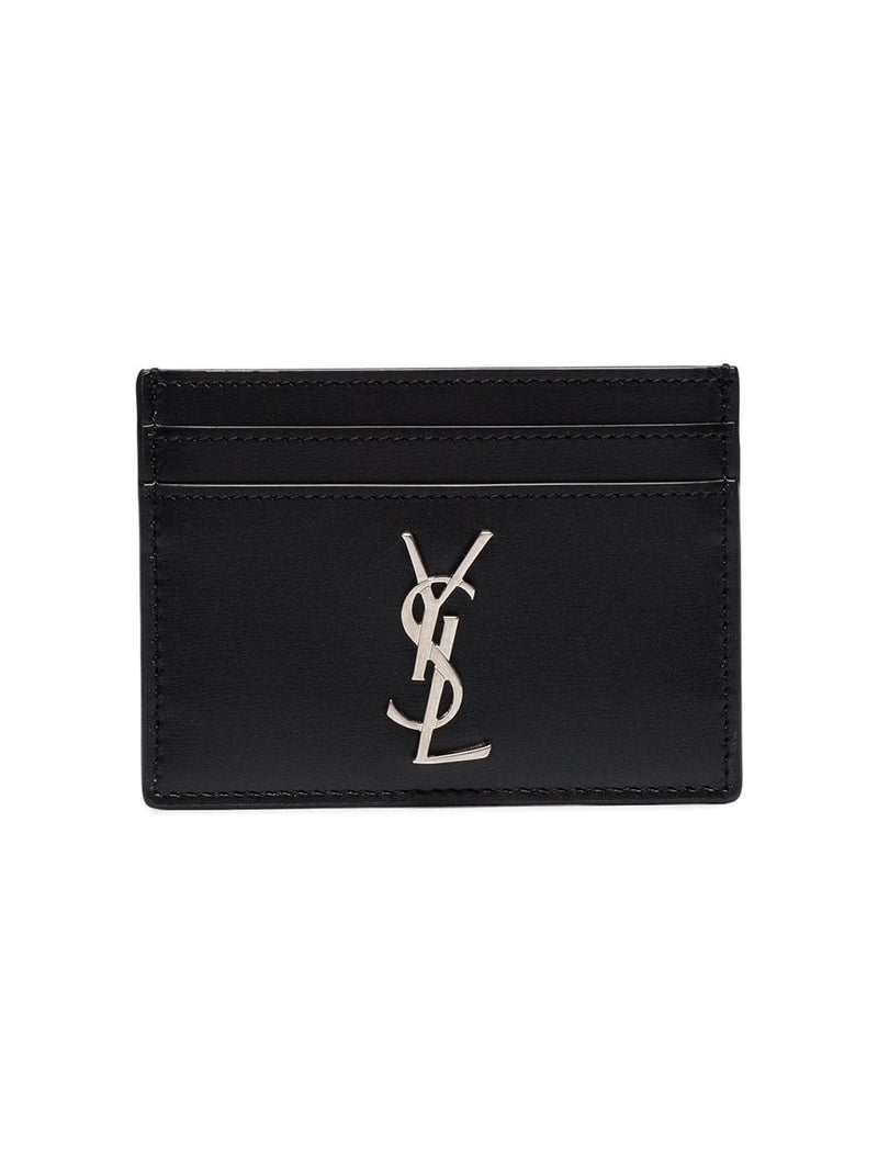 Saint Laurent Monogram Leather Card Holder