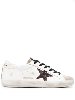 GOLDEN GOOSE Women Super Star Classic With Glitters Sneakers