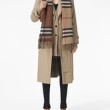Brown scarf,full body view