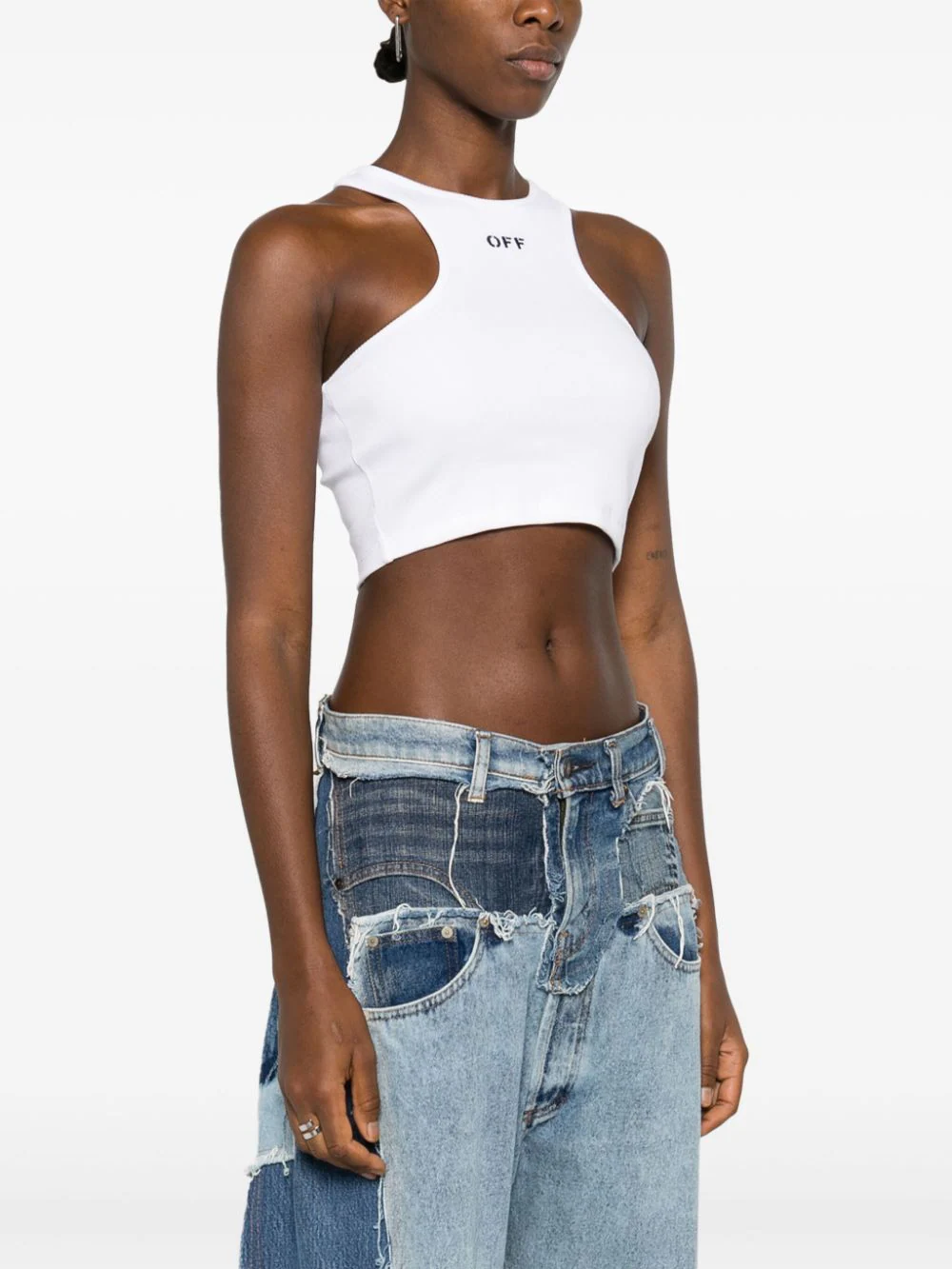 OFF-WHITE Women Off Stamp Rib Rowing Top