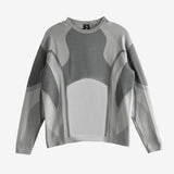 grey sweater, front view