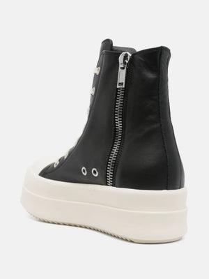 RICK OWENS - Women Leather Mega Bumper Sneaks